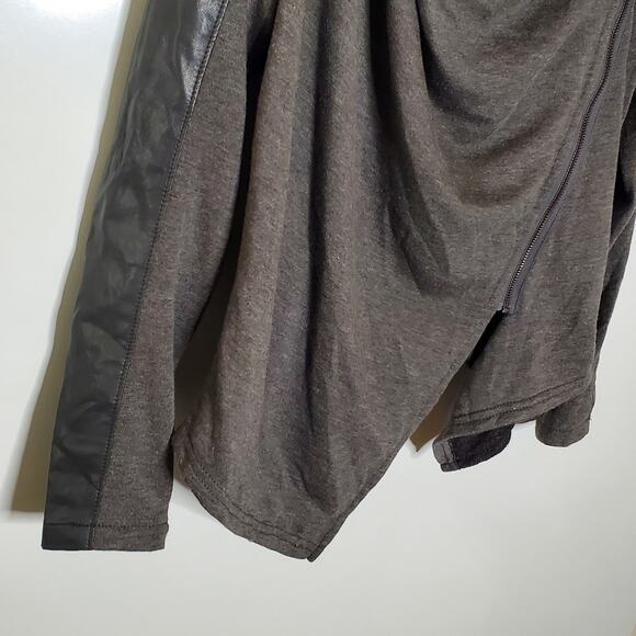 Blank NYC private practice drape front faux leather moto jacket - Picture 10 of 10